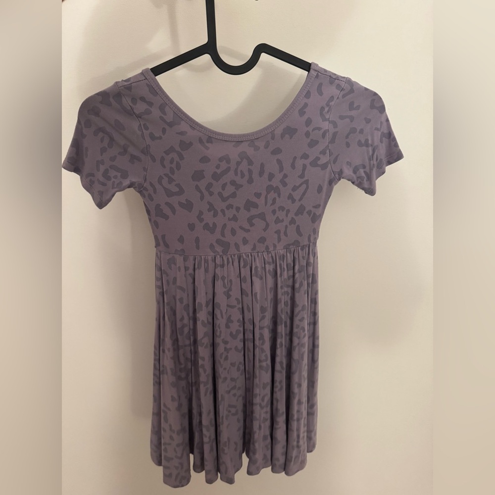 Kyte Baby Purple Leopard dress 4T